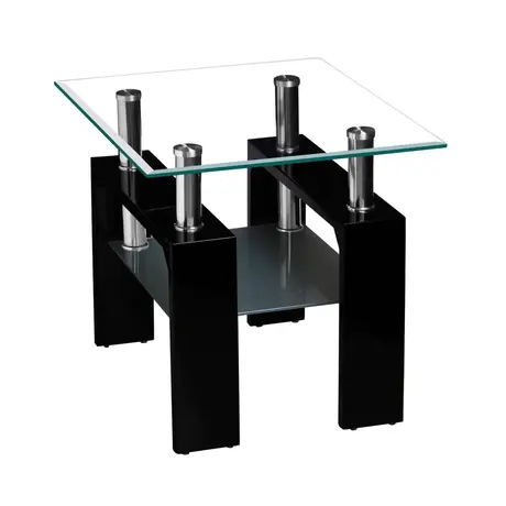 Buy Telford Lamp Table High Gloss Black from Furnituretta