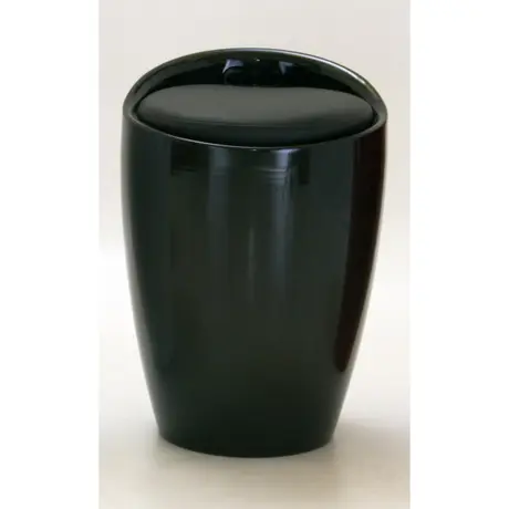 Buy Dawson Black High Gloss Stool with Storage, Colour: Black, 2 from Furnituretta