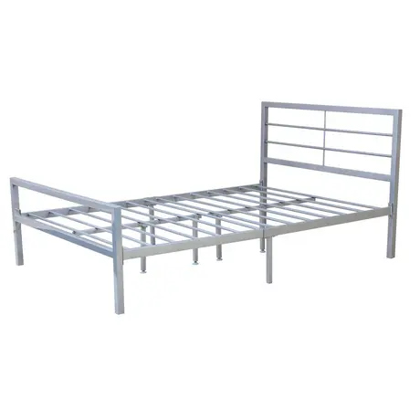 Buy Jennifer Contract Bed Single Silver, Colour: Silver, Size: Single from Furnituretta