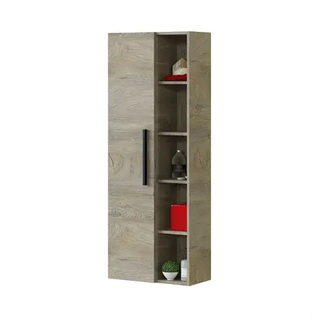 Buy Northam Oak Effect Bathroom Vanity Storage Wall Mounted Cupboard from Furnituretta