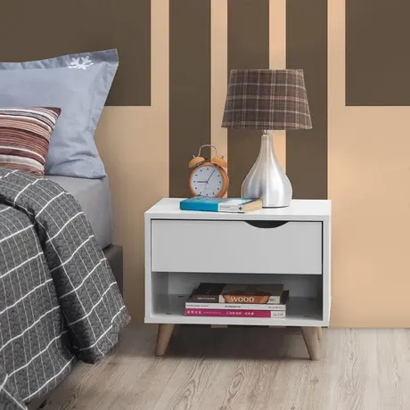 Buy Pulford Nightstand with 1 Drawer from Furnituretta