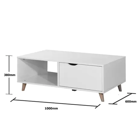 Buy Pulford Coffee Table with 2 Drawers, 5 from Furnituretta