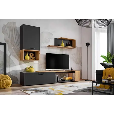 Buy Maze II TV Entertainment Unit, Colour: Black, Item Width: 200, 7 from Furnituretta