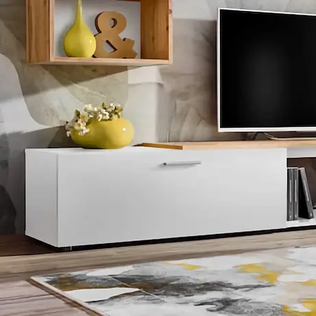 Buy Maze II TV Entertainment Unit, Colour: White, Item Width: 200, 4 from Furnituretta
