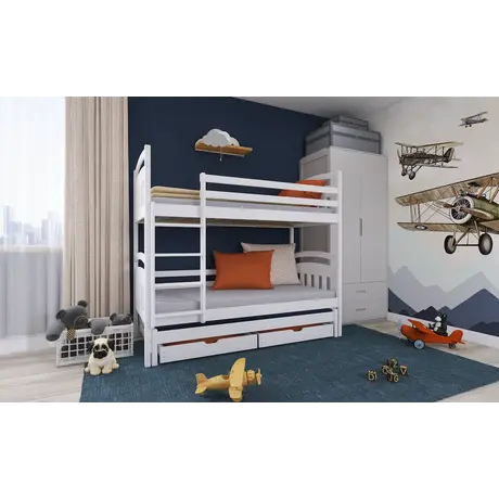 Buy Maximize Your Child's Room: Alan Bunk Bed with Trundle & Storage White Matt, Colour: White Matt, Mattresses: Foam Mattresses, 12 from Furnituretta