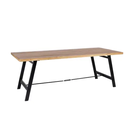 Buy Dine in Style: Cavendish Large Table with Black Metal Legs, 2 from Furnituretta