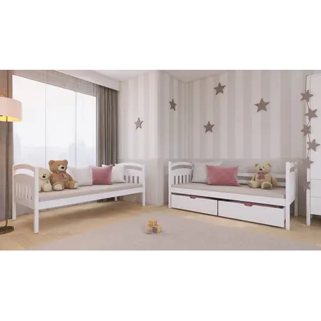 Buy Space-Saving Sleep & Storage: Gabi Bunk Bed White Matt with Drawers, Colour: White Matt, Mattresses: Foam Mattresses, 10 from Furnituretta