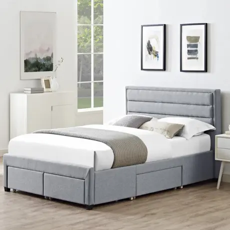 Buy Paisley Double Bed: Modern Comfort & Storage Solution from Furnituretta