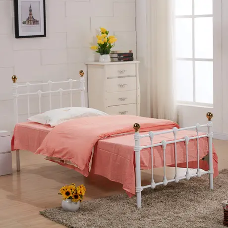 Buy Rochelle Single Bed: Sleek Design & Comfort, Colour: White, Size: Single from Furnituretta