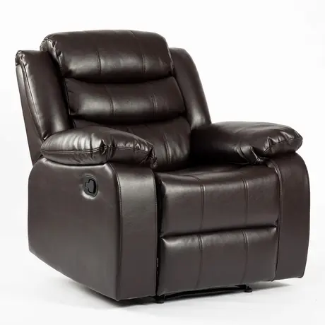 Buy Turin Recliner Leather Aire 1 Seater Brown, Colour: Brown, 5 from Furnituretta