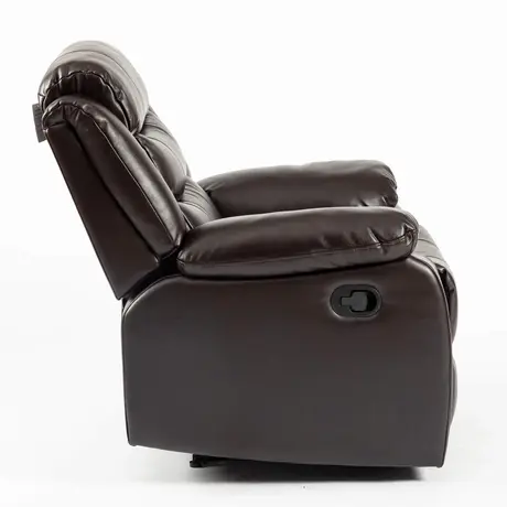 Buy Turin Recliner Leather Aire 1 Seater Brown, Colour: Brown, 6 from Furnituretta