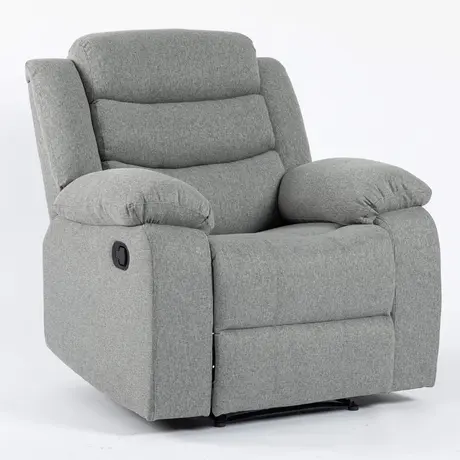 Buy Turin Recliner Fabric 1 Seater Grey, 3 from Furnituretta
