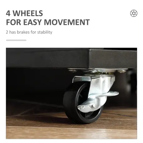 Buy Vinsetto Vertical Filing Cabinet, 7-drawer File Cabinet, Mobile Office Cabinet on Wheels for Study, Home Office, Black, 6 from Furnituretta