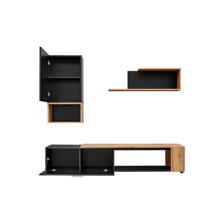 Buy Maze II TV Entertainment Unit, Colour: Black, Item Width: 200, 6 from Furnituretta