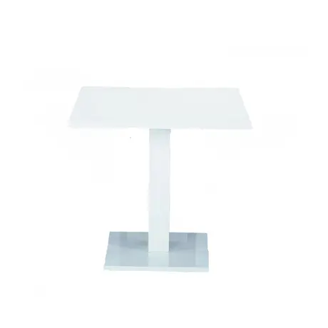 Buy White High Gloss Table: Chatham (Stainless Steel Base), Colour: White, 4 from Furnituretta