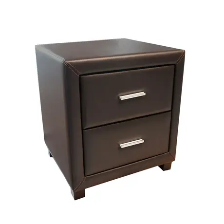 Buy Dorset 2 Drawer Bedside Cabinet Brown, Colour: Brown, Item Width: 47 from Furnituretta