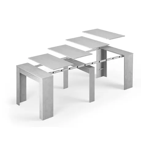 Buy Leon Concrete Grey Effect Large Extending Dining Table: A Modern and Functional Piece, 7 from Furnituretta