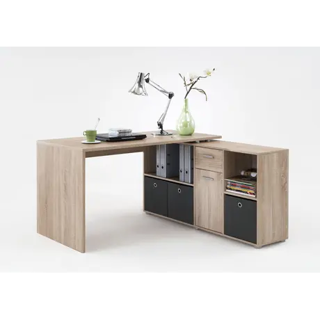 Buy Leon Oak Flexi Corner Office Desk: A Versatile and Stylish Solution from Furnituretta
