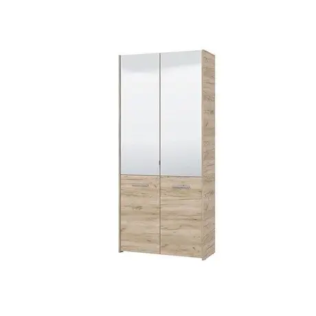 Buy Otley Oak Effect Shoe Cabinet Cupboard: Keep Your Entryway Organized, Colour: Oak, 3 from Furnituretta