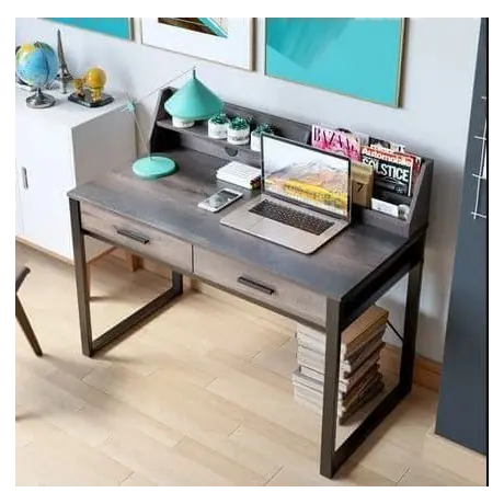 Buy Rushden Dark Walnut Effect Writing Study Desk: Elevate Your Home Workspace, 5 from Furnituretta