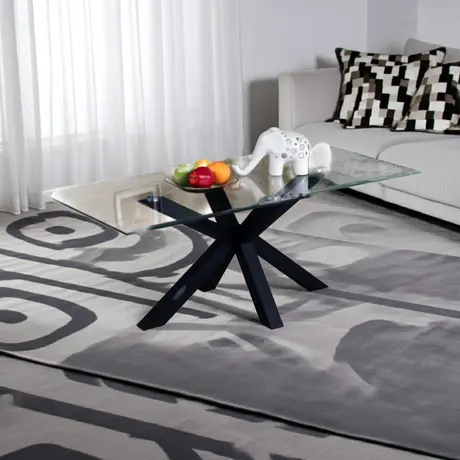 Buy Langley Gloss Coffee Table – Black | Sleek High Gloss Living Room Centerpiece, 2 from Furnituretta