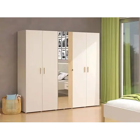 Buy Modern Wardrobe with Mirror: Glossop Design, 5 from Furnituretta