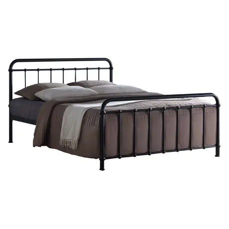 Buy Miami Black Metal Small Double Bed Frame - Perfect for Modern Bedrooms, Colour: Black, Size: 4ft/Small Double, Item Width: 124 from Furnituretta