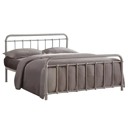 Buy Miami Ivory Metal King Size Bed Frame: Timeless & Durable, Colour: Ivory, Size: 5ft/King , Item Width: 154 from Furnituretta