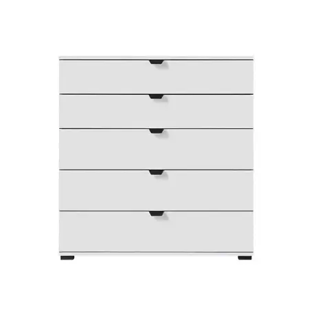 Buy Kinross Chest of Drawers: Sleek & Functional Storage, Colour: White, 3 from Furnituretta
