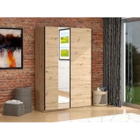 Buy Newbury Wardrobe: Stylish & Functional Storage, Colour: Oak, 4 from Furnituretta