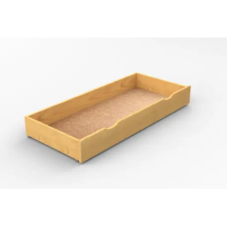 Buy Handcrafted Underbed Storage Drawer Alder – Smooth Sliding with Hand Grooves 150cm, Colour: Alder, Item Width: 150 - 3/4 size from Furnituretta