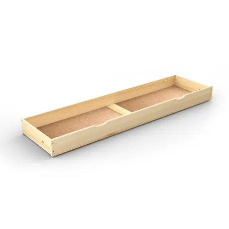 Buy Handcrafted Underbed Storage Drawer Pine – Smooth Sliding with Hand Grooves 188cm, Colour: Pine, Item Width: 188 - full size from Furnituretta