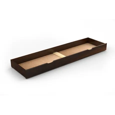 Buy Handcrafted Underbed Storage Drawer Walnut – Smooth Sliding with Hand Grooves 198cm, Colour: Walnut, Item Width: 198 - full size from Furnituretta