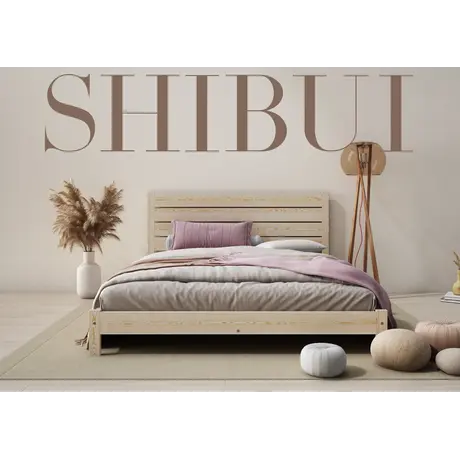 Buy Shibui (F15) Handmade Wooden Bed Frame Pine Finish– Minimalist Japanese Elegance King, Colour: Pine, Bed Size: King (5ft), 8 from Furnituretta