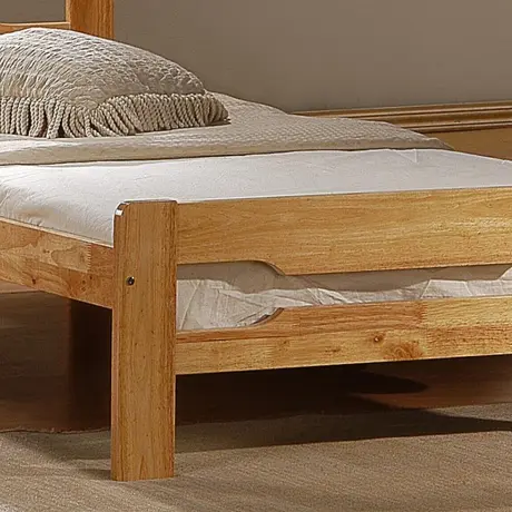 Buy Amelia Solid Wood Single Bed – Antique Pine | Durable Rubberwood Frame for Kids & Teens, Colour: Pine, Size: Single, 5 from Furnituretta