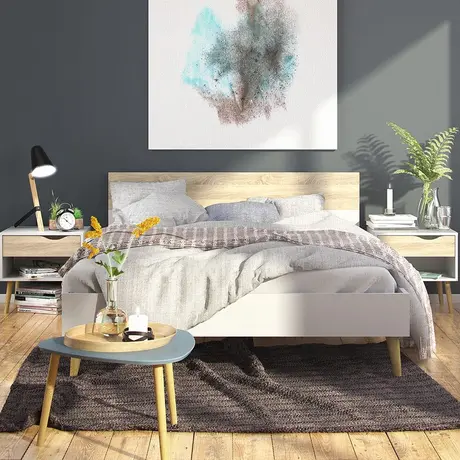 Buy Oslo Euro Double Bed: Sleek & Stylish Design, 6 from Furnituretta