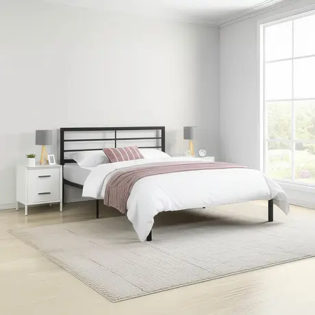 Buy Jennifer Contract Bed – Double Black | Durable Contract Bed Frame from Furnituretta