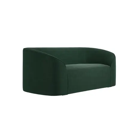 Buy Zuma Forest Green Sofa | Contemporary Curved Velvet Living Room Furniture, 3 from Furnituretta