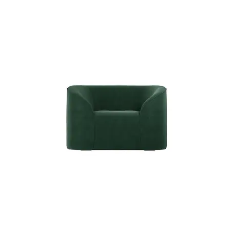 Buy Zuma Forest Green Chair | Contemporary Curved Velvet Accent Chair, 2 from Furnituretta