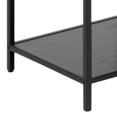 Buy Seaford Tall Black Metal Bookcase with 5 Black Shelves, 9 from Furnituretta