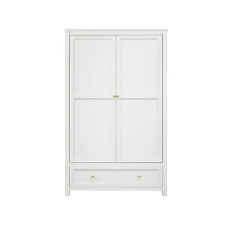 Buy Ives White 2 Door Wardrobe | Modern Panelled Bedroom Storage, 2 from Furnituretta
