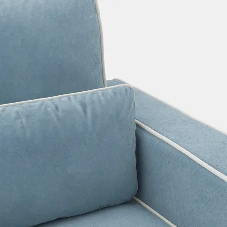 Buy Diego Ice Blue Chair | Contemporary Velvet Armchair, 6 from Furnituretta