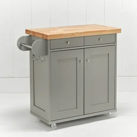 Buy Portland Kitchen Island Grey | Stylish Storage Unit, 2 from Furnituretta