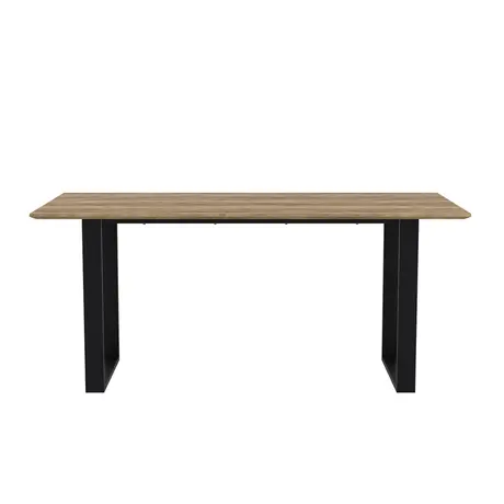 Buy Antibes Russet & Black Dining Table | Modern 6‑Seater Tables, 4 from Furnituretta