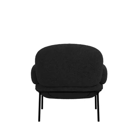 Buy Avery Black Chair | Contemporary Sherpa Armchair, 5 from Furnituretta