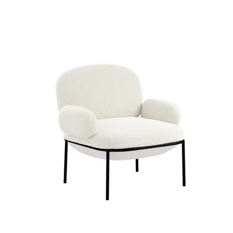 Buy Avery Ivory Chair | Contemporary Sherpa Armchair, 3 from Furnituretta