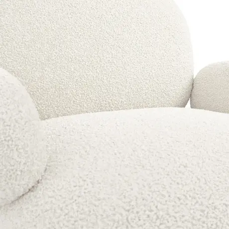 Buy Avery Ivory Chair | Contemporary Sherpa Armchair, 6 from Furnituretta