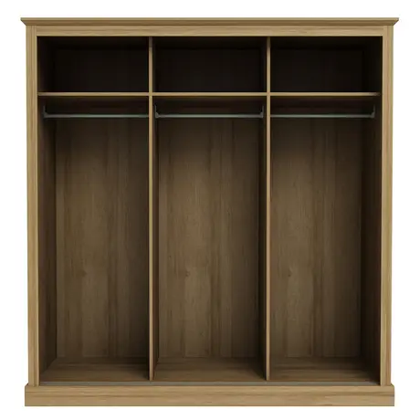 Buy Devon Triple Sliding Wardrobe | Oak Bedroom Storage, Colour: Oak, 4 from Furnituretta