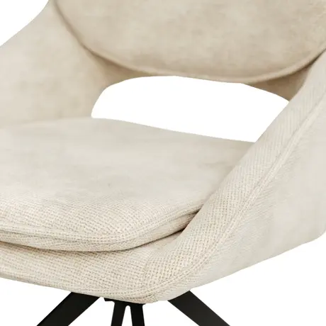 Buy Edisto Off‑White Dining Chair (2 Per Pack) | Chenille Weave Swivel Chairs, 6 from Furnituretta