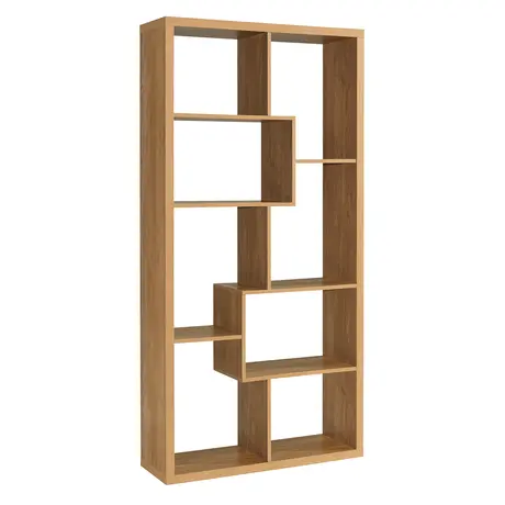 Buy Quebec Shelving Unit | Slim Oak Bookcase, 2 from Furnituretta